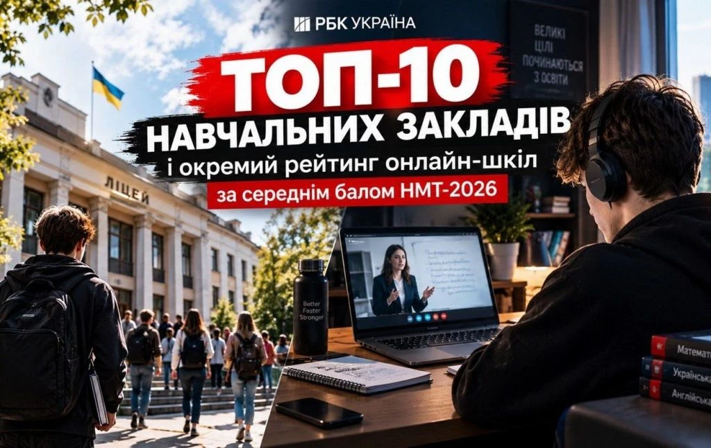 Названо 10 шкіл України з найвищим середнім балом НМТ-2026